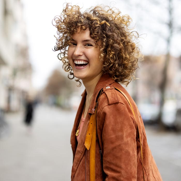 laughing young woman