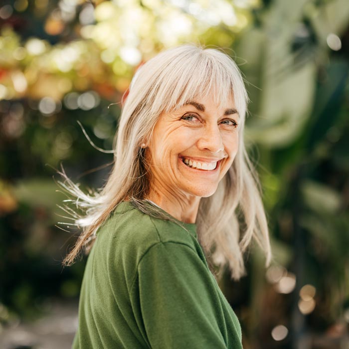 smiling senior woman